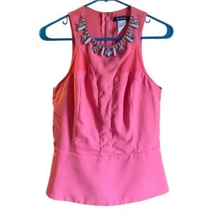 do & be Rhinestone Sleeveless Tank Top Size M